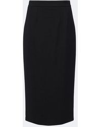 Dolce & Gabbana - Wool-Blend Pencil Skirt - Lyst
