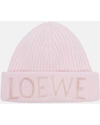 Loewe - Logo Wool Beanie - Lyst