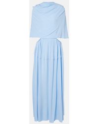 Proenza Schouler - Frankie Caped Jersey Maxi Dress - Lyst