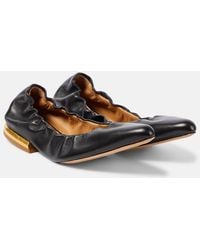Dries Van Noten - Leather Ballet Flats - Lyst