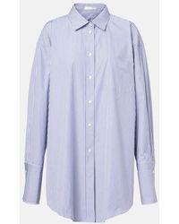 The Row - Ment Bengal Stripe Cotton Poplin Shirt - Lyst