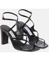Jimmy Choo - Azie 85 Leather Sandals - Lyst