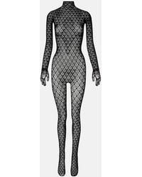 Wolford - Mermaid Cutout Open-Knit Catsuit - Lyst