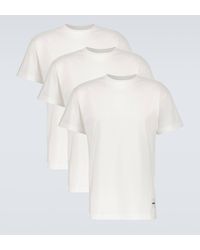 Jil Sander - Lot de trois T-shirts en coton - Lyst