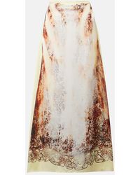 Y. Project - Printed Maxi Skirt - Lyst