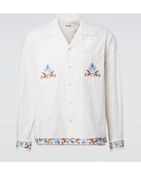 Bode - Nouveau Vine Cotton Poplin Shirt - Lyst