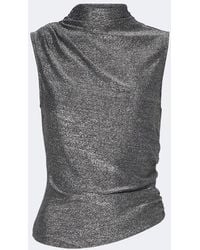 Veronica Beard - Mylie Jersey Lame Top - Lyst