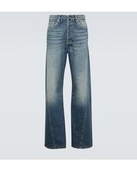 Lanvin - Jeans rectos drapeados - Lyst