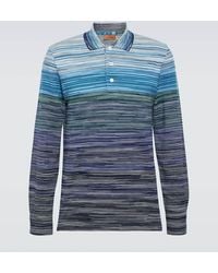 Missoni - Space-dyed Cotton Pique Polo Shirt - Lyst