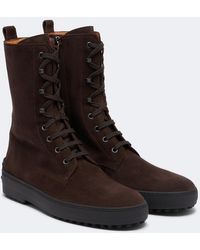Tod's - Stiefel Gommino Aus Veloursleder - Lyst