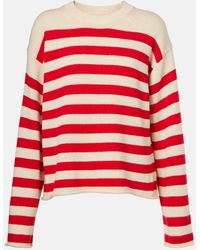 Velvet - Lex Striped Cotton And Cashmere Sweater - Lyst