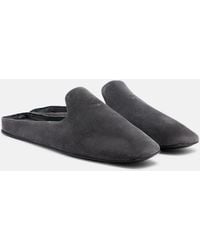 Max Mara - Logo Suede Mules - Lyst