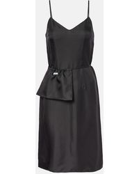 Prada - Silk Twill Slip Dress - Lyst