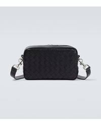 Bottega Veneta - Intrecciato Small Leather Crossbody Bag - Lyst