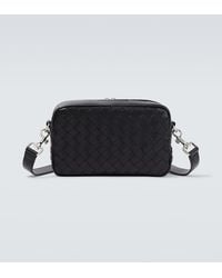 Bottega Veneta - Intrecciato Small Leather Crossbody Bag - Lyst