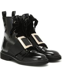 roger vivier combat boots