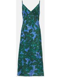 Dries Van Noten - Robe Imprimee En Soie - Lyst