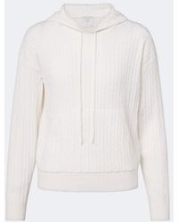 Eleventy - Cable-Knit Cashmere Hoodie - Lyst