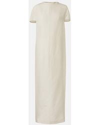 KHAITE - Webster Silk And Cotton Organza Maxi Dress - Lyst