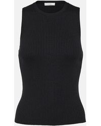 Vince - Tank top in maglia a coste - Lyst
