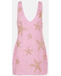 RIXO London - Christabel Sequined Minidress - Lyst
