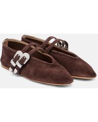 Le Monde Beryl - Claudia Suede Ballet Flats - Lyst