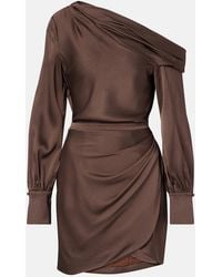 Jonathan Simkhai - Cameron Draped One-Shoulder Minidress - Lyst