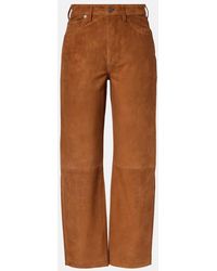 Citizens of Humanity - Gerade Mid-Rise-Hose Miro Aus Veloursleder - Lyst