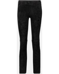 Stouls - Jacky Suede Skinny Pants - Lyst