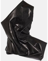 Rick Owens - Asymmetric Leather Top - Lyst