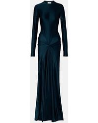 Victoria Beckham - Gathered Satin Gown - Lyst