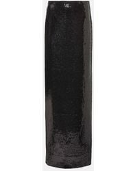 Galvan London - Beating Heart Sequined Maxi Skirt - Lyst
