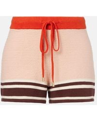 Zimmermann - Ascension Knitted Cotton-Blend Shorts - Lyst