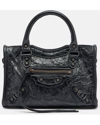 Balenciaga - Le City Mini Leather Top-Handle Bag - Lyst