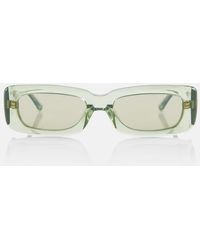 The Attico - X Linda Farrow Mini Marfa Rectangular Sunglasses - Lyst
