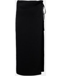 Calvin Klein - Hallie Striped Midi Skirt - Lyst