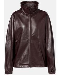 Magda Butrym - Chaqueta Bomber Oversized De Piel - Lyst