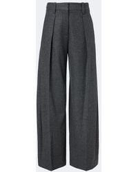 Brunello Cucinelli - Pleated Wool And Cashmere Wide-Leg Pants - Lyst