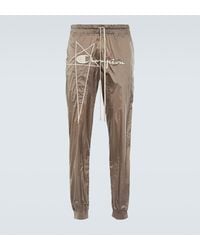 Rick Owens - X Champion Nylon Sweatpants - Lyst