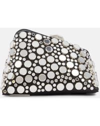 The Attico - Midnight Studded Leather Clutch - Lyst