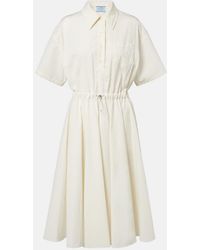 Prada - Cotton-Blend Polo Dress - Lyst