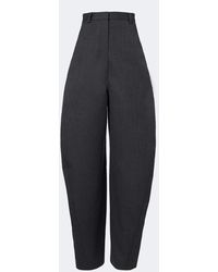 Balenciaga - Wool Barrel-Leg Pants - Lyst