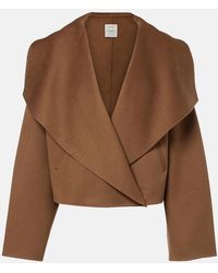 TOTEME - Signature Cropped Wool Double Jacket - Lyst