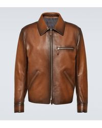 Berluti - Patina 1 Jour Leather Blouson Jacket - Lyst