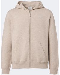 Allude - Knitted Wool And Cashmere Zip-Up Hoodie - Lyst