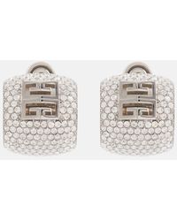 Givenchy - Ohrringe 4G mit Kristallen - Lyst