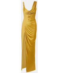 Versace - Medusa '95 Draped Jersey Gown - Lyst
