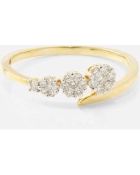 STONE AND STRAND - Burst Galaxy 10kt Yellow Gold Ring With Diamonds - Lyst