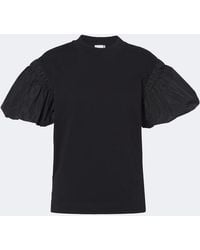 Patou - Puff-Sleeve Cotton Jersey T-Shirt - Lyst