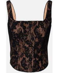 Self-Portrait - Lace Corset Top - Lyst